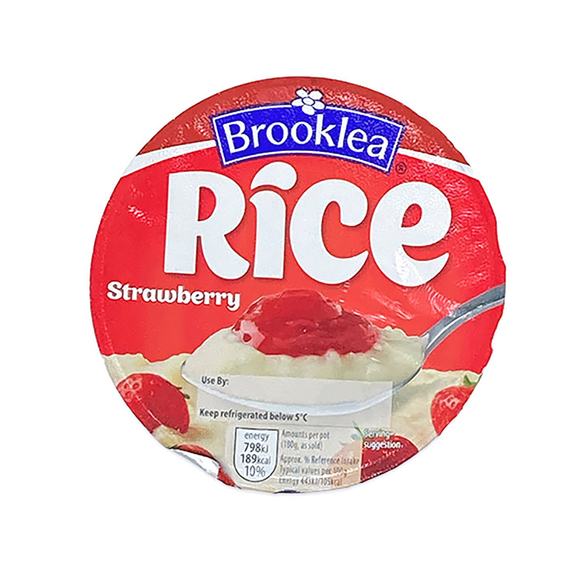 Brooklea Rice Pudding Singles - Strawberry 180g